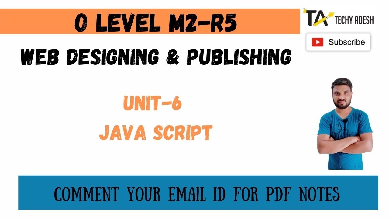 O level M2-R5 [unit-Java Script] | O level Java Script Tutorial | Web ...