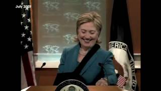 CNN Hillary Clinton Falls While Boarding Plane YouTube