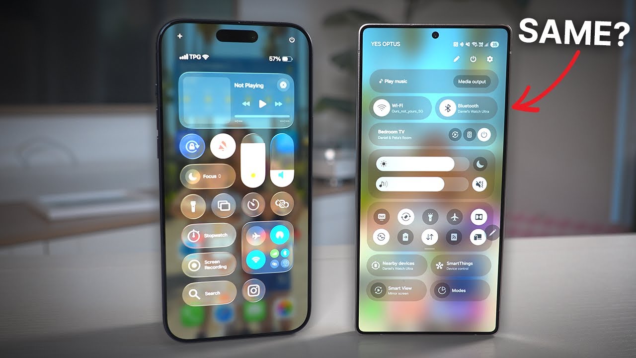 One UI 8 vs iOS 26 - ACTUALLY DIFFERENT? - YouTube