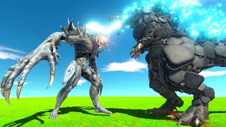 Atomic GODZILLA vs Upgraded SCOURGE  Animal Revolt Battle Simulator