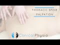 Thoracic Spine Palpation | Clinical Physio