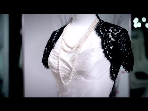black with white wedding dresses