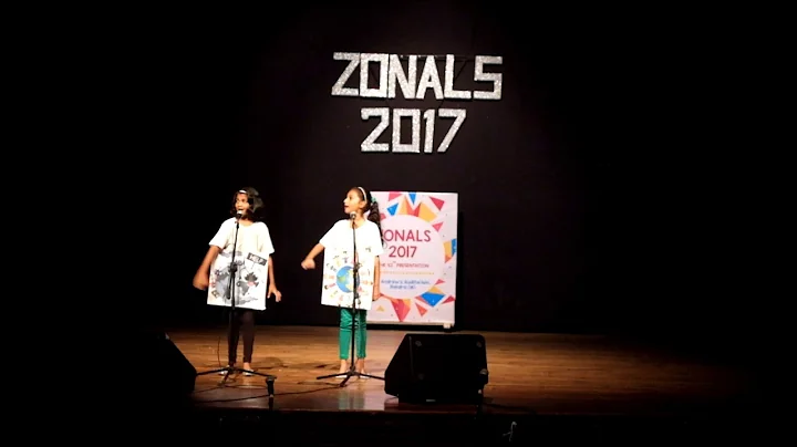 Anaiya Dcosta & Megan Lopes sing a song with a mes...