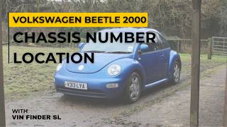 Volkswagen Beetle 2000|Chassis Number Location