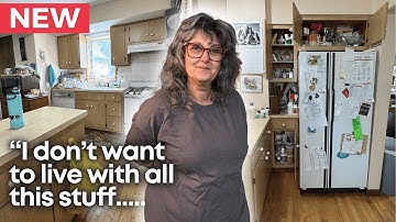 Confronting A Lifetime of Clutter 😳 💪 HELPING A RETIREE DECLUTTER HER KITCHEN ep. 01