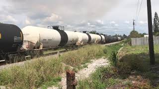 FEC TRAIN 109#617@11:02am Long train with no gevos  probably 12,000feet