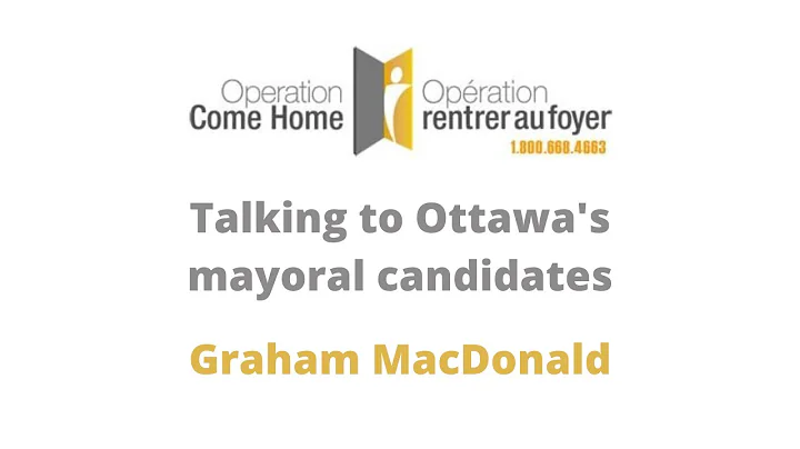 Ottawa Mayoral Candidate Graham MacDonald speaks w...
