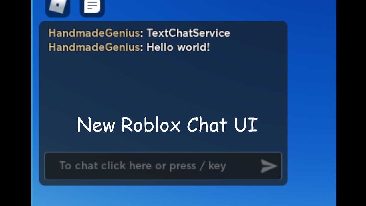 Roblox - We added a new chat feature to make it easier to play