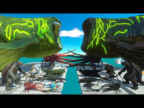 Bloop x Aquatics team vs Shadow Itself - Animal Revolt Battle Simulator