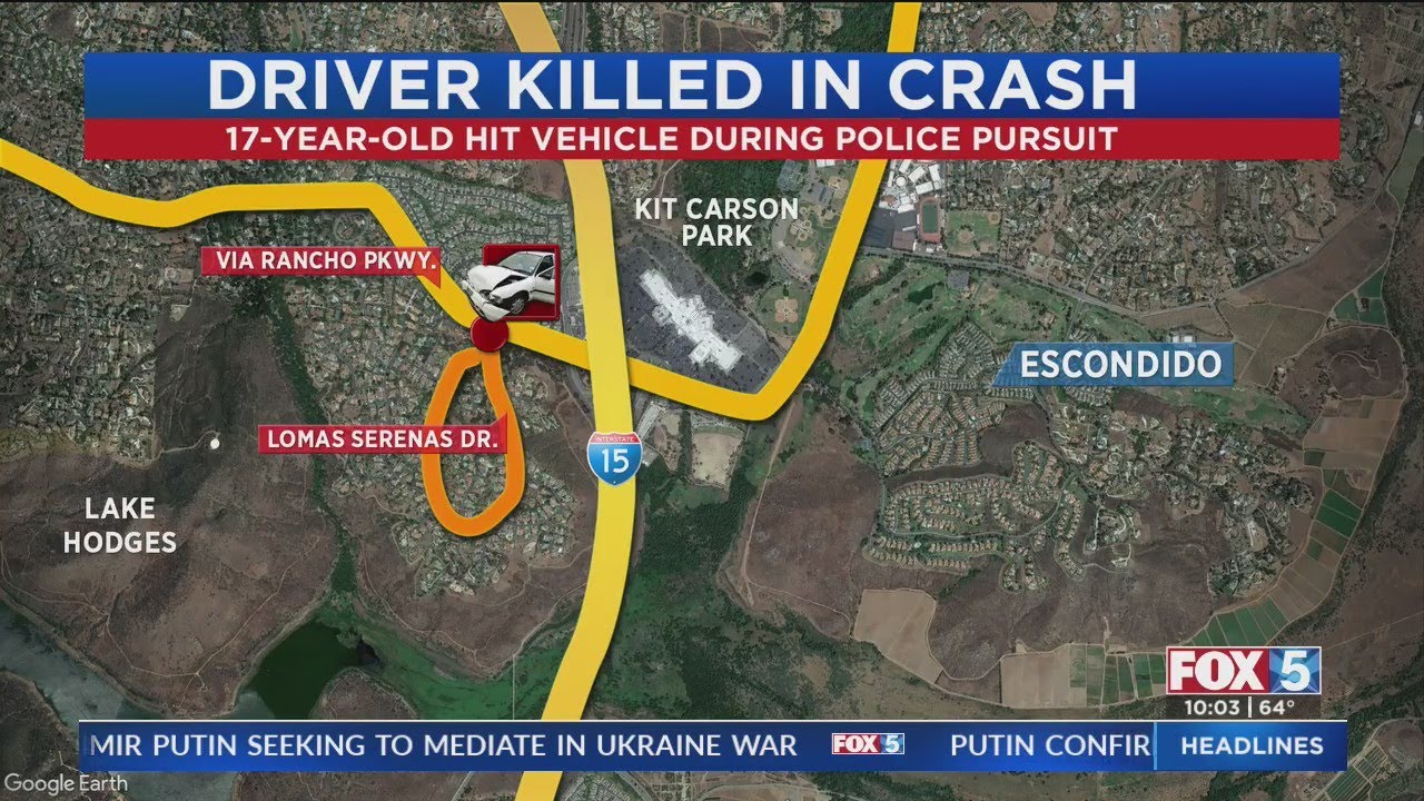 Driver Killed In Crash - YouTube