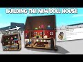 BUILDING THE NEW BLOXBURG UPDATE DOLLHOUSE INTO A HOUSE