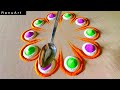 Simple diwali rangoli  easy  rangoli design rangoli colors  ranu art