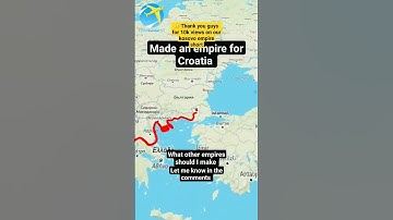 Croatian empire #countries #map #viral #geography #entertainment #mapping #europe #croatia #fypシ