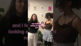 Interviewing an artist In front of her art! #interview ￼