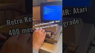 Retro keyboard ASMR: Atari 400 with mechanical keyboard upgrade, typing in a BASIC program #asmr