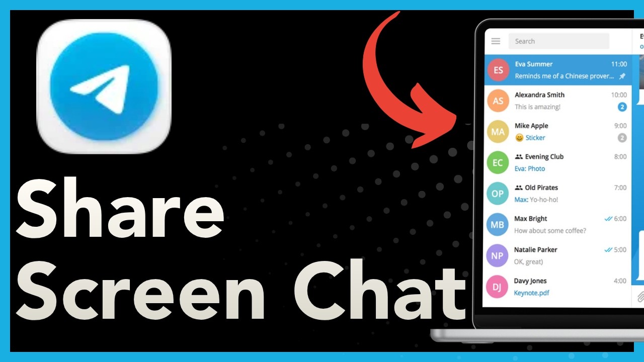 How to share your screen in a Telegram chat on pc - YouTube