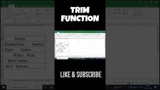 Remove Extra Spaces in Excel with One Formula! #viralvideo #shortvideo #exceltips