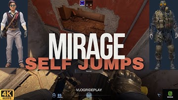 Mirage cs2 all self jumps 2025 | self boost | self jump | window jump
