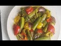 This okra with peppers will blow your mind  full of flavours and juices