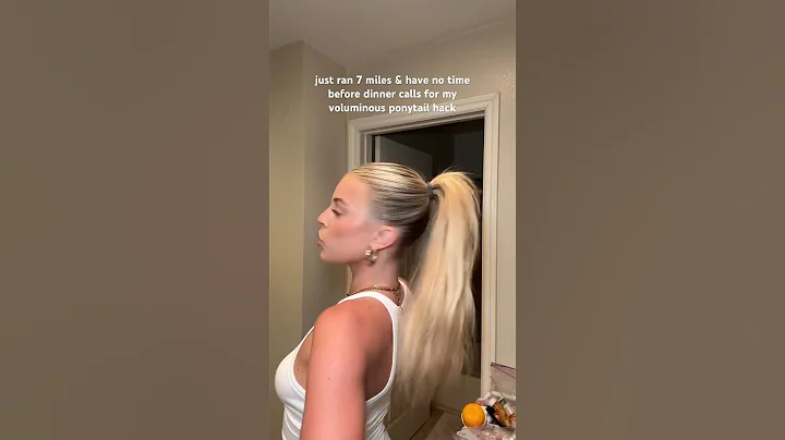 the only way to do a slick back ponytail!! #hairstyle #hairtutorial #ponytail #ponytailhack