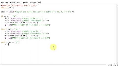 Pythagorean Theorem with Python