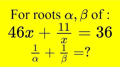 Can you solve using Vieta