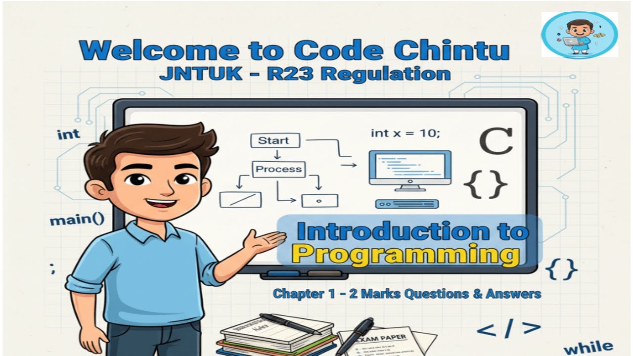 JNTUK R23  Introduction to Programming  Chapter 1  2 Marks Questions & Answers  Telugu