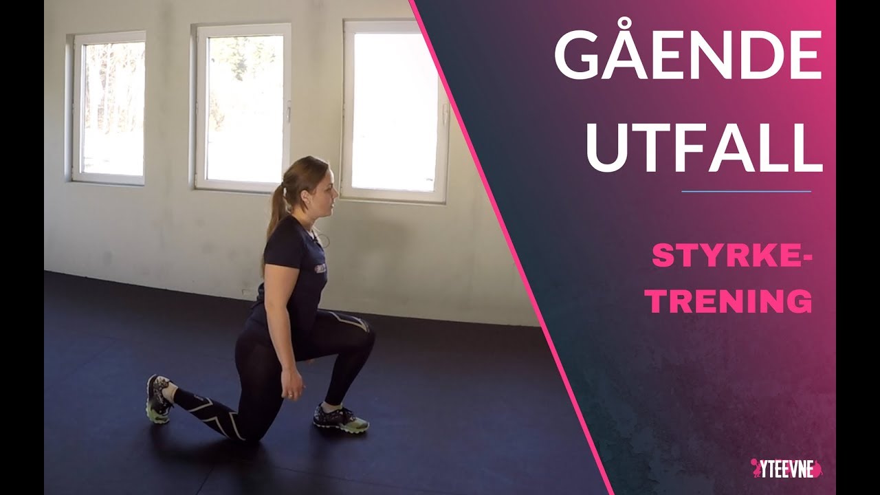 Styrketrening, Gående utfall - YouTube