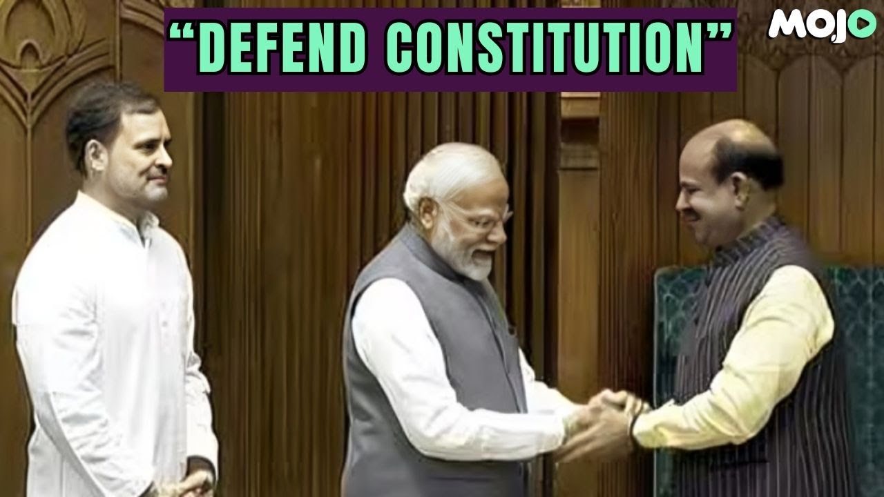 PM Modi & LOP Rahul Gandhi, Together Accompany Om Birla to the Speaker's Seat | 