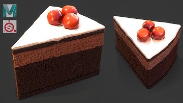 Autodesk Maya 2020, Substance Painter - Stylized Cake Slice