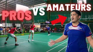 Professional Badminton Players vs Amateurs… in Asia!