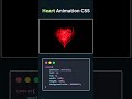 Heart ♥️ Animation Using HTML CSS JS #views #like #subscribe #viral #trending #youtubeshorts #code