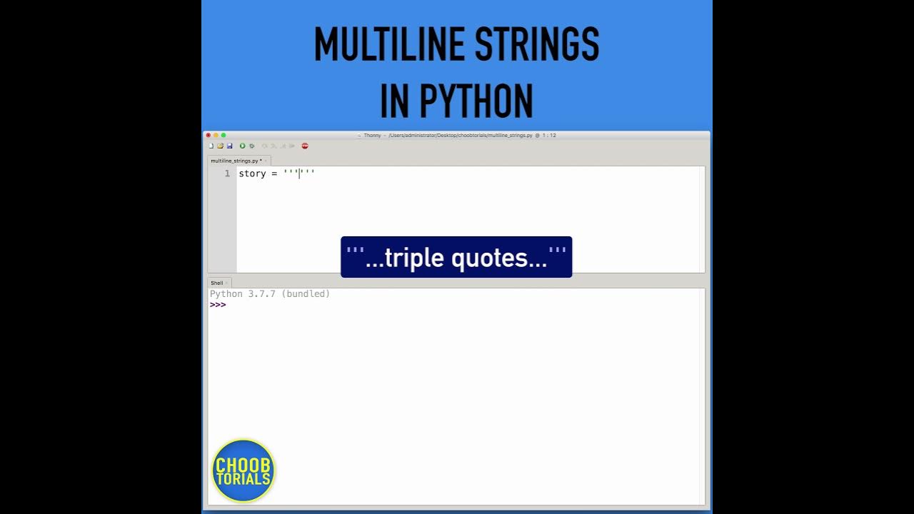 How Can You Create Multiline Strings in Python? | Shorts - YouTube