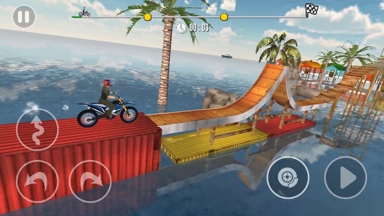 Bike Stunt Tricks Master levels 11-15 - Gameplay Android game