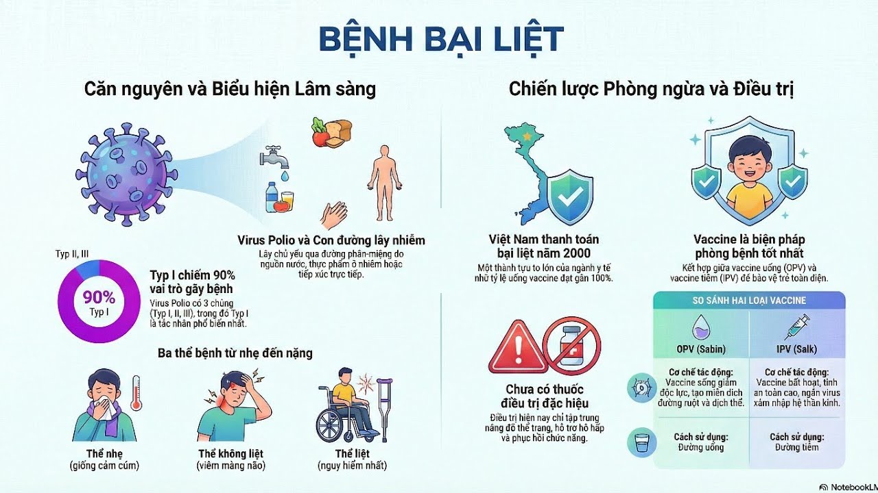 Truyền thông GDSK Tìm hiểu về bệnh Bại liệt