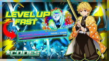 [+30 New Codes] Best Trick To Level Up Fast In Slayer Unleashed (Zenitsu Bug)!!