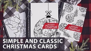 Simple and Classic Christmas Cards