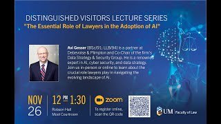 Distinguished Visitors Lecture Series: Avi Gesser on lawyers' roles in the adoption of AI