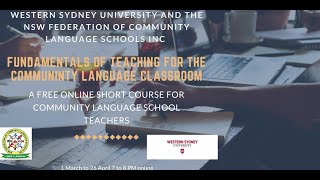 Session #2 Fundamentals of Teaching for the Community Language Classroom