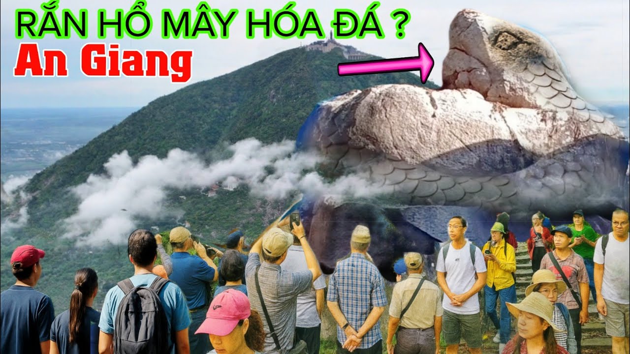 Chấn động An Giang phát hiện khối đá như rắn hổ mây khổng lồ hóa đá
