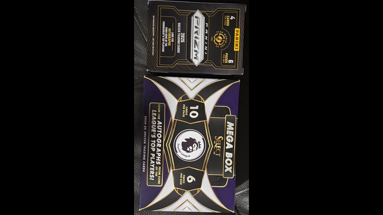 Panini Prizm Club World Cup and Panini Select Premier League Soccer Card Unboxing