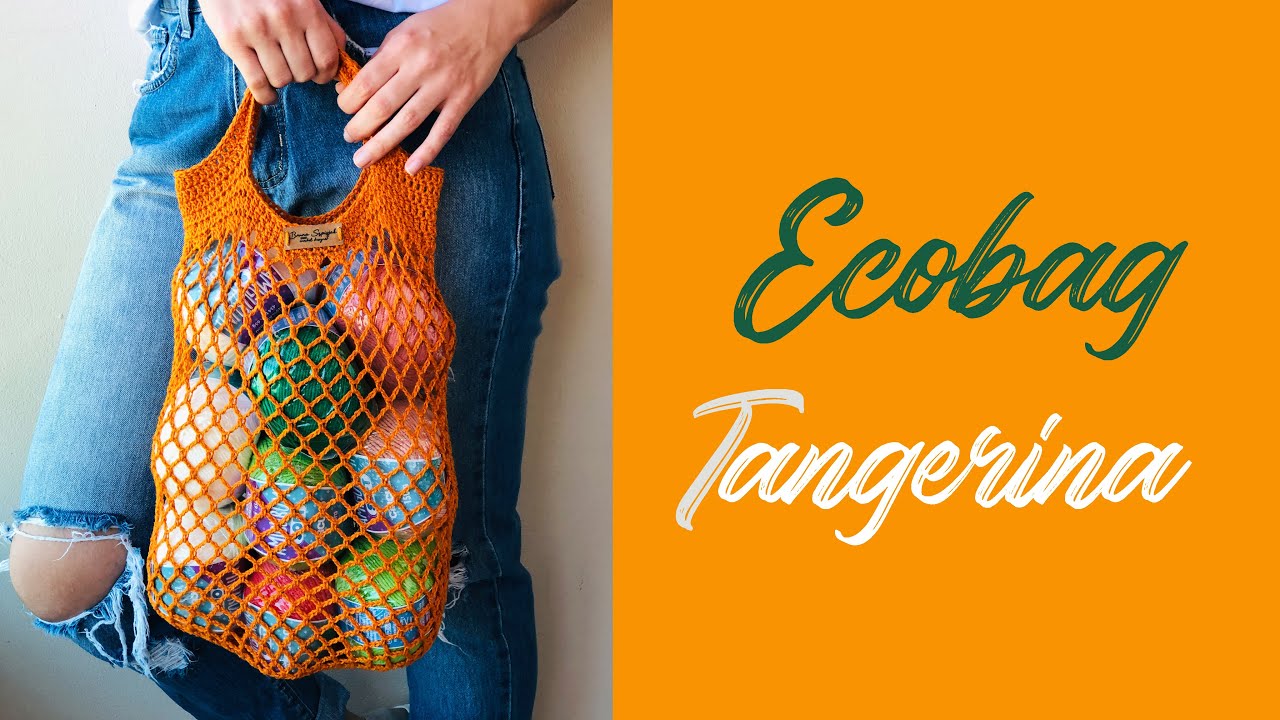 ECOBAG DE CROCHÊ TANGERINA