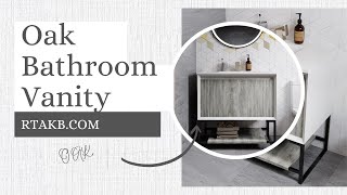 Oak bathroom vanity modern style by swiss-madison