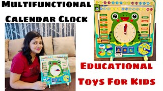 Multifunctional Calendar Clock Educational Toys For Kids Best Gift For Kids Above 3Yrs