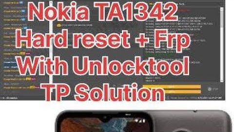 Nokia TA1342 Hard Reset How to Reset Nokia C10 2023 Unlocktool..