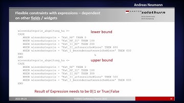 FOSS4G 2022 | Designing dynamic forms in QGIS Desktop with expressions