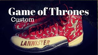 Jordan 12 Custom - Game of Thrones Air Lannister | LTC Kicks