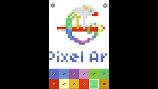 Mewarnai Logo Seni Piksel #zencolor #bukumewarnai #petualanganmewarnai #senipiksel screenshot 3