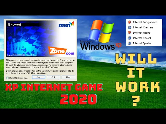 Playing Windows XP Internet game in 2020 - MSN Game 