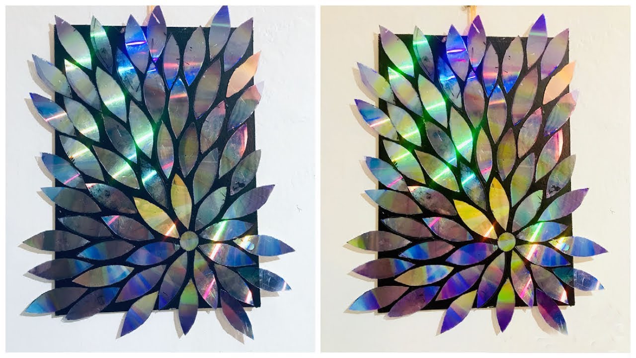 DIY Room Décor / CD wall decoration ideas🏡 YouTube